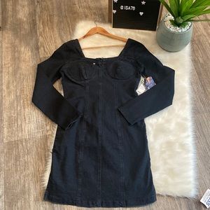 THRILL JEANS Bodycon denim dress
